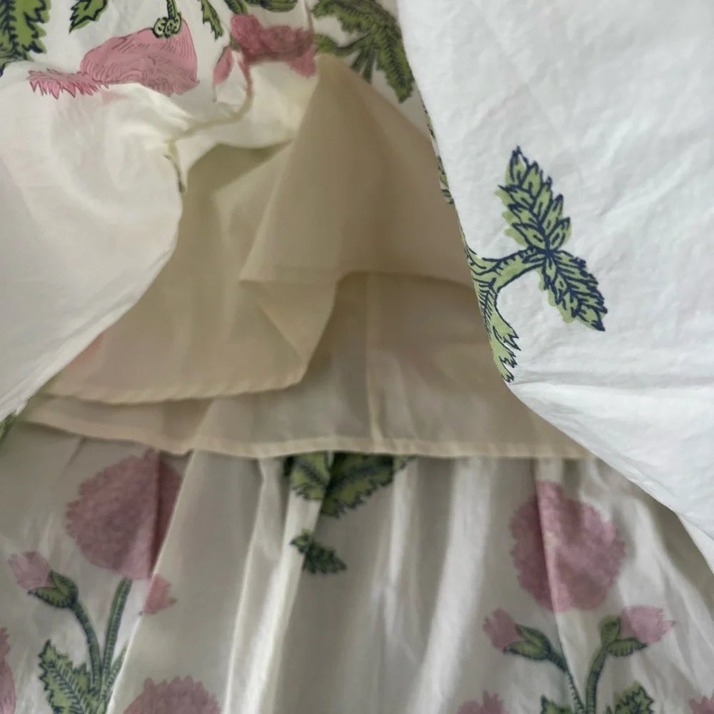 Umgee White Maxi Dress with Pink Floral Print - Picture 10 of 12